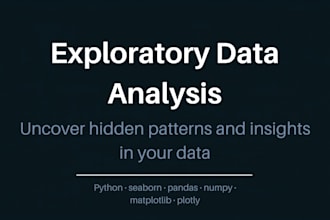 perform exploratory data analysis on your dataset using python