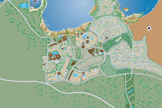 design custom map design for your airbnb