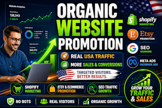 do organic website promotion, increase website traffic and ecommerce marketing