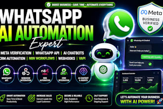 meta business verification whatsapp api ai chatbot n8n crm automation webhooks