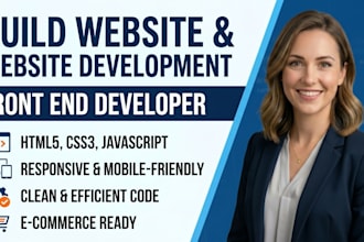 build website, website development, front end developer, frontend developer