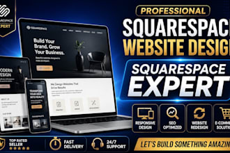 design or redesign professional squarespace website
