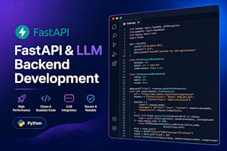 build a fastapi backend or llm powered API for your app
