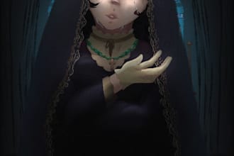 draw your oc or your favorite anime character in a semi realistic style