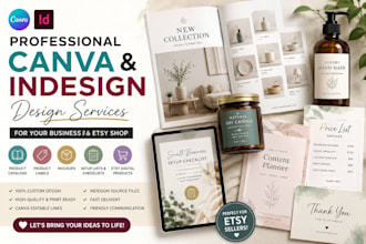 canva indesign products catalog label mockup setup list etsy digital products