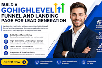 build a gohighlevel funnel and landing page for lead generation