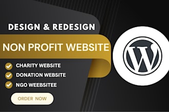 nonprofit website, donation, charity, ngo, non profit website on wordpress