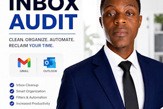 provide a professional email audit report and inbox optimization plan