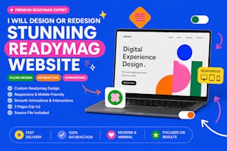 design or redesign a stunning readymag website that converts