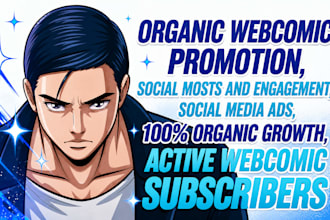 do webtoon promotion, tapas comic promotion or webnovel across platforms