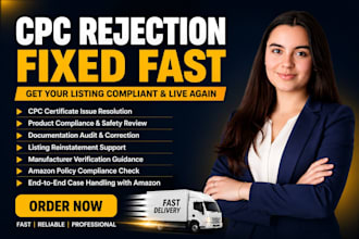 fix your rejected amazon CPC certificate, product compliance