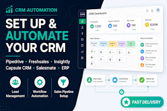 setup freshsales capsule pipedrive mrpeasy salesmate genius infor insightly CRM