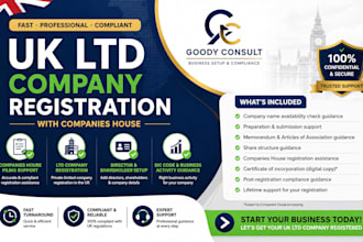 help register your UK ltd company with companies house