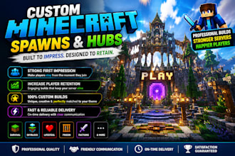 build a player retention focused minecraft server spawn or hub