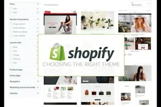 setup shopify store design