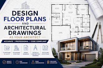 design floor plans and architectural drawings as your architect