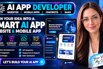 be your ai app developer for ai mobile app, ai website, ai chatbot development