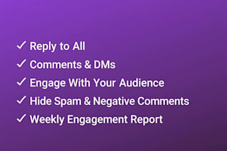 be your social media moderator for instagram facebook tiktok