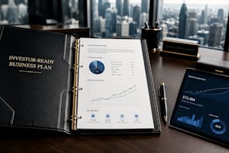 write a professional business plan  market research report