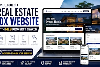 build a real estate website with idx mls property search