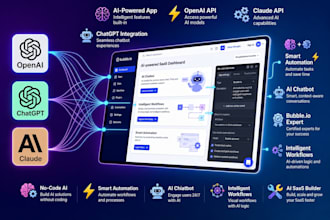 build bubble saas marketplace or bubble mobile app mvp as bubble developer