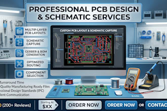 engineer custom electronics with pcb design and embedded firmware development