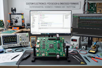 engineer custom electronics with pcb design and embedded firmware development