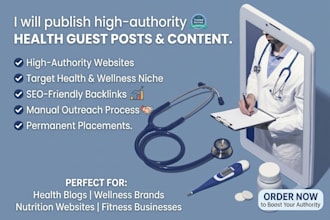 publish medical and healthcare guest posts on authority webs