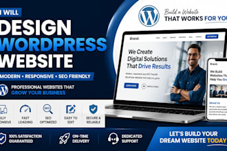 wordpress website design, professional wordpress site, business website