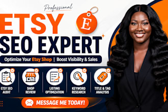 provide etsy help, etsy SEO audit and shop optimization