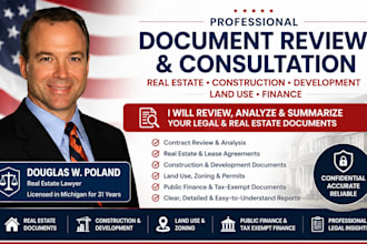 provide expert document consultation and legal contract review