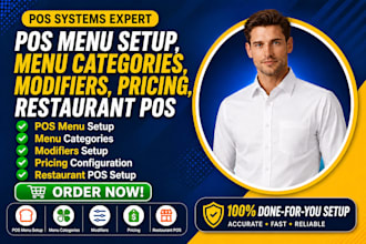 pos menu setup, menu categories, modifiers, pricing, restaurant pos