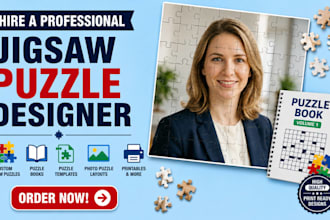 design a printable jigsaw puzzle book templates photo puzzle for any occasion