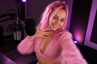 record nsfw asmr flirty female voiceover versatile visual novels character voice