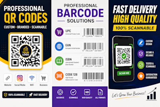 create custom branded qr codes and professional barcode designs