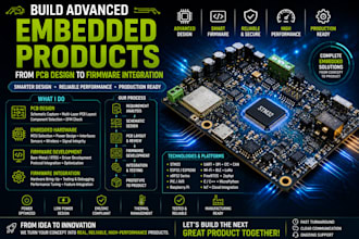 build advanced embedded products from pcb design to firmware integration