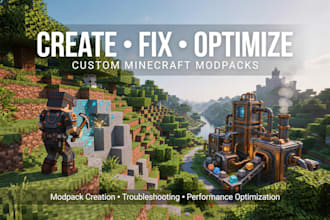 create, fix and optimize modpack minecraft server setup, fabric to forge papermc