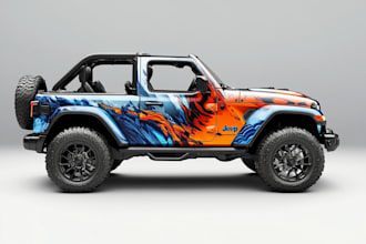create food truck wrap design, food trailer wrap design