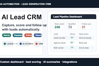 build a lead generation CRM with ai automation