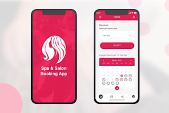 develop salon app, barber salon, beauty salon spa app appointment booking app