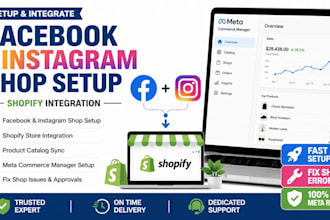 setup facebook shop instagram shop and shopify integration meta ad