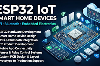 develop esp32 wifi bluetooth iot smart home electronic devices