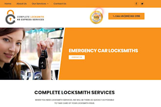 develop locksmith website construction remodeling junk removal roofing