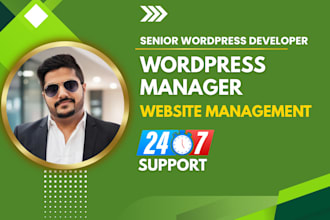 do website management, be wordpress manager