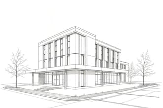 draw architectural building drawings by hand