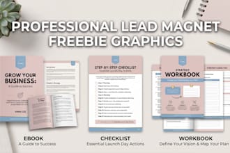 design professional lead magnet freebie graphics create anything using canva