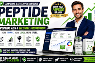 do compliant peptide marketing, peptide ads and peptide website promotion