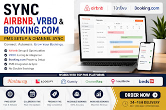 setup and sync your airbnb pricelab vrbo booking expendia listing with your pms