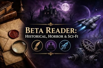 beta read your sci fi thriller horror romance or historical mystery