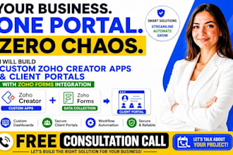 build a custom zoho creator app or client portal with zoho forms